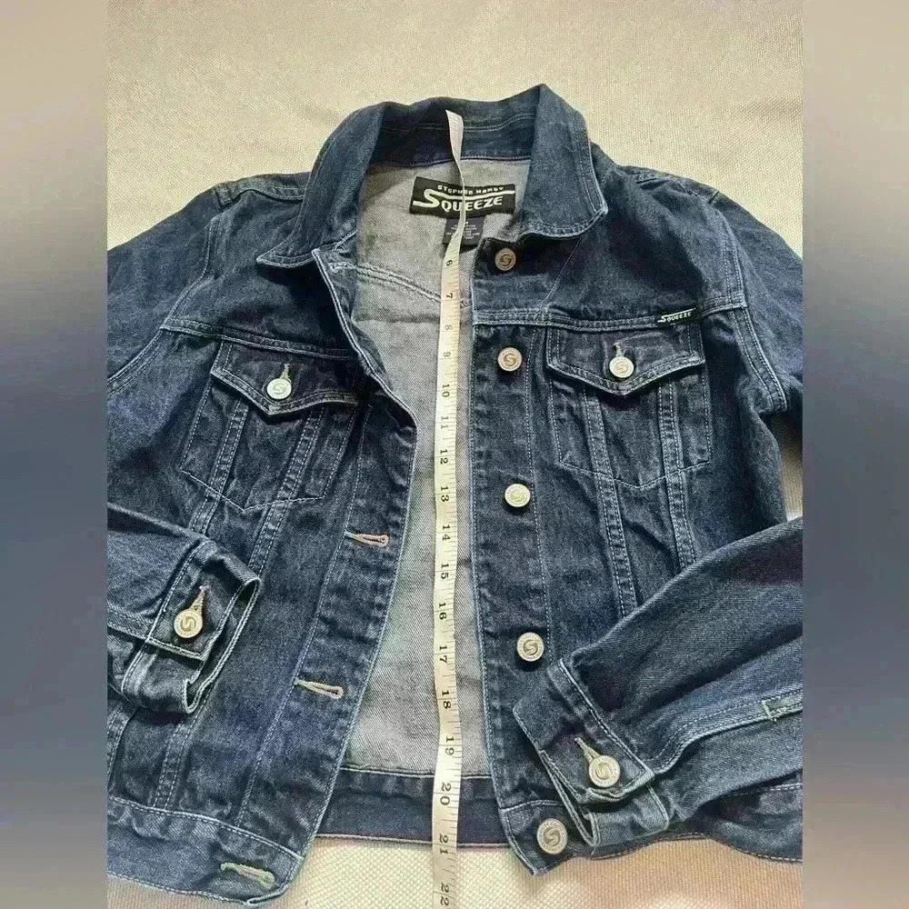 Vintage Stephen Hardy Squeeze 100% cotton Jean jacket - Picture 3 of 4